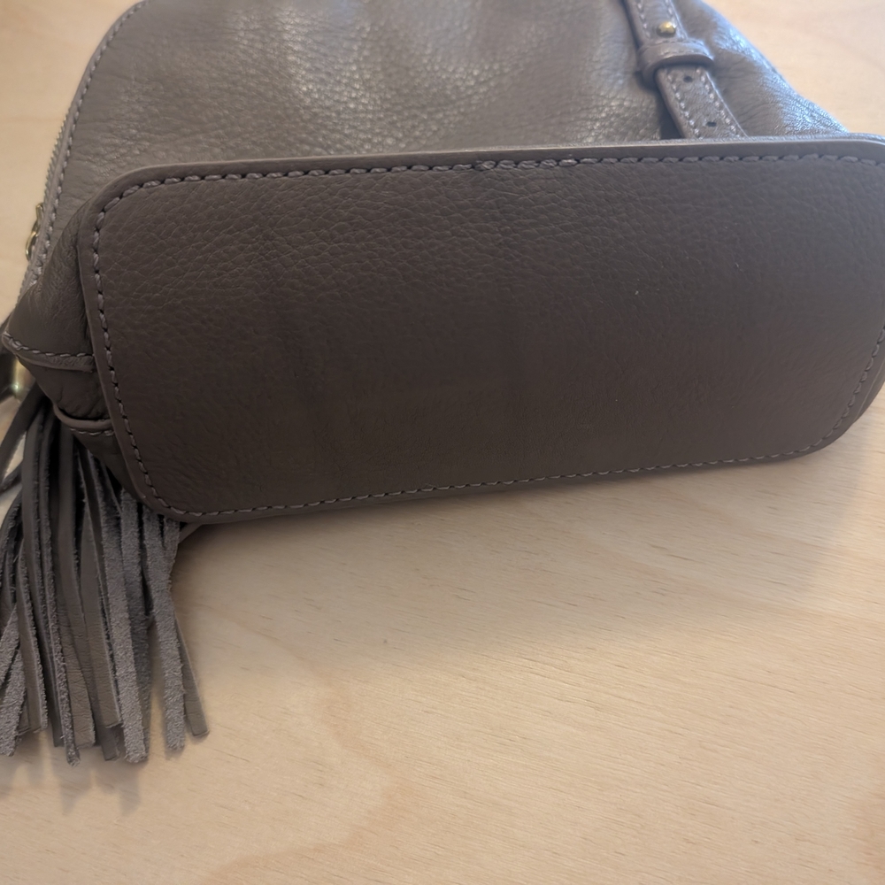 HOBO Taupe Leather Crossbody Bag - Picture 4 of 4